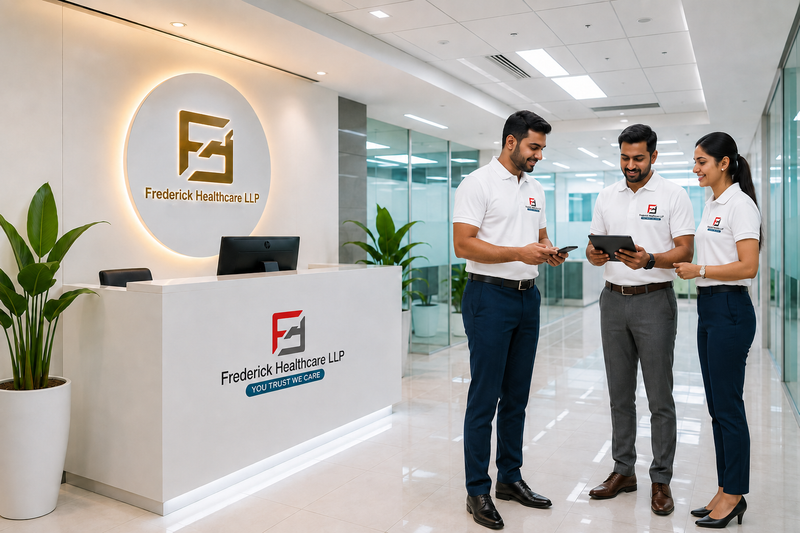 The Frederick Healthcare team at the office